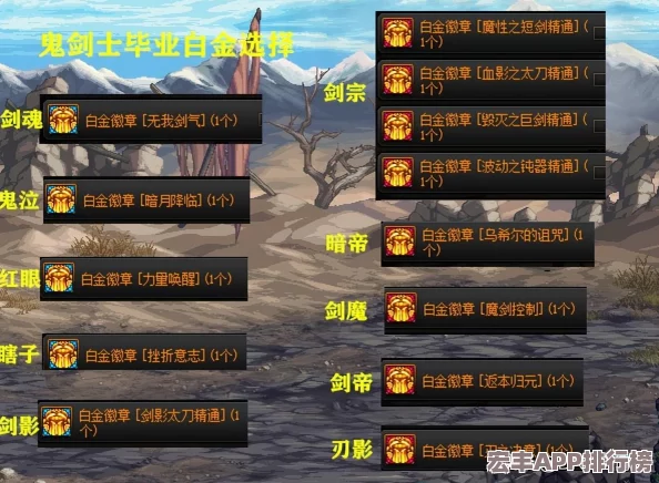 地下城與勇士劍帝角色最佳徽章搭配指南