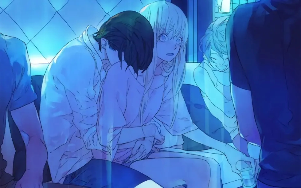 兩個人緊緊擁抱的二次元動漫插畫免費分享