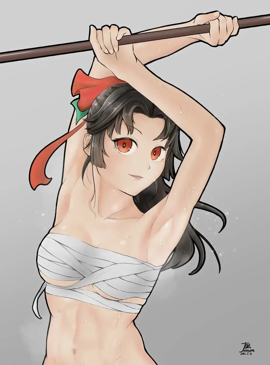 王者榮耀抓住云纓的白兔抖來抖去-二次元繃帶圖