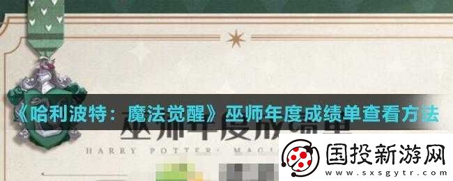 哈利波特魔法覺醒：巫師年度成績單的查詢方式分享