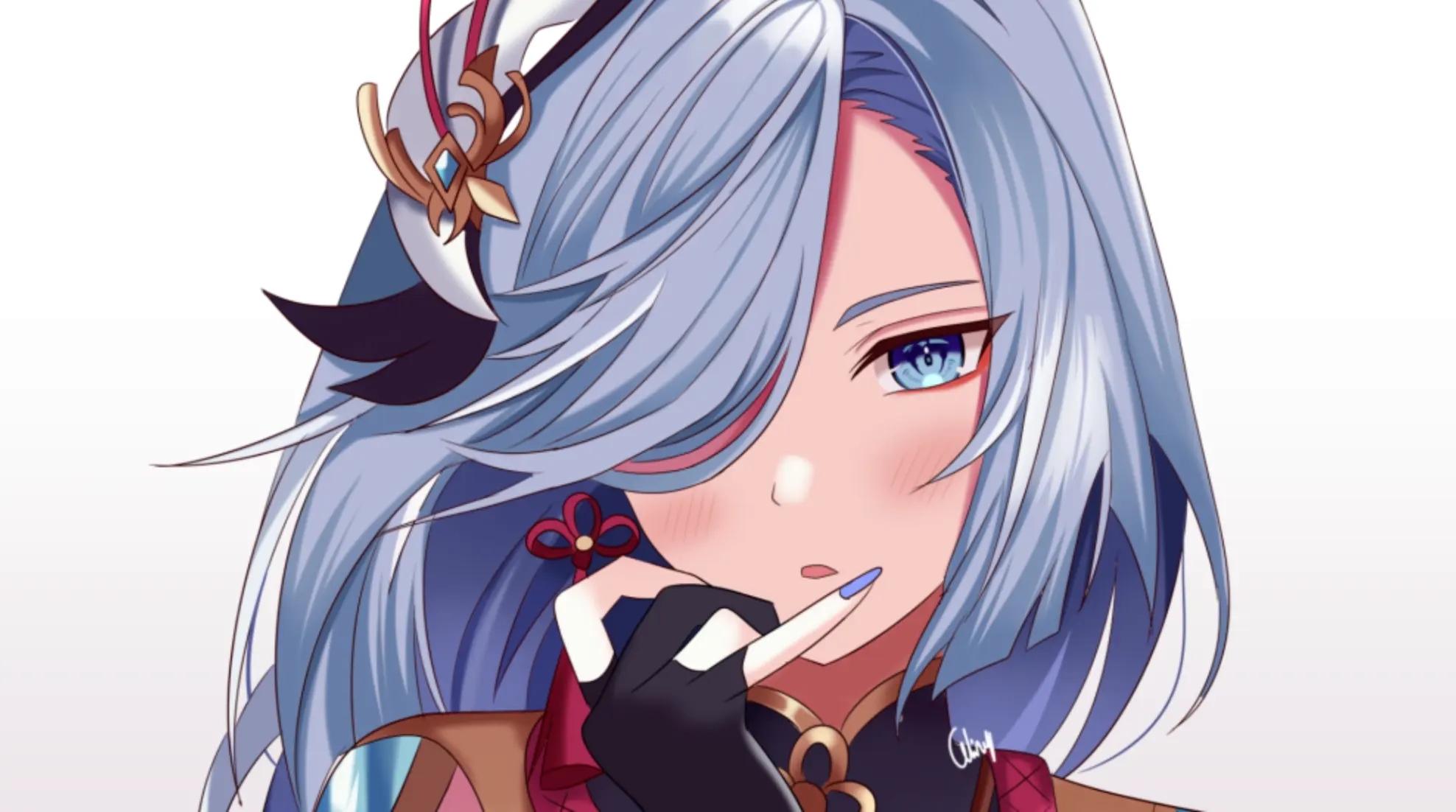 原神申鶴臉紅流口水圖片什么梗-申鶴流眼淚翻白眼圖片