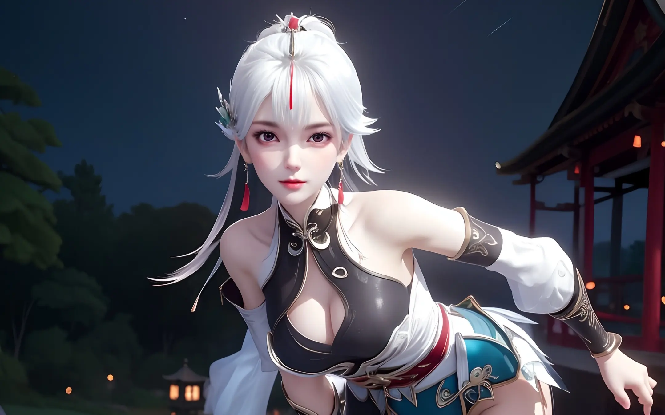 王者榮耀云纓皮膚鶴歸松棲泳裝圖片-云纓泳裝P圖怎么做的