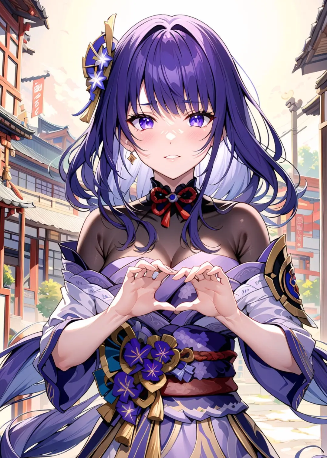 原神旅行者強(qiáng)行鉆進(jìn)了雷電將軍胸口里啥梗