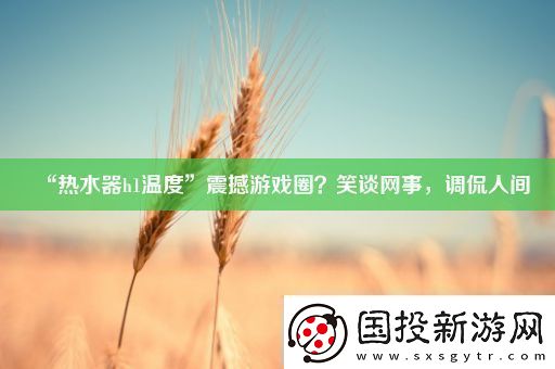 “熱水器h1溫度”震撼游戲圈-笑談事-調(diào)侃人間