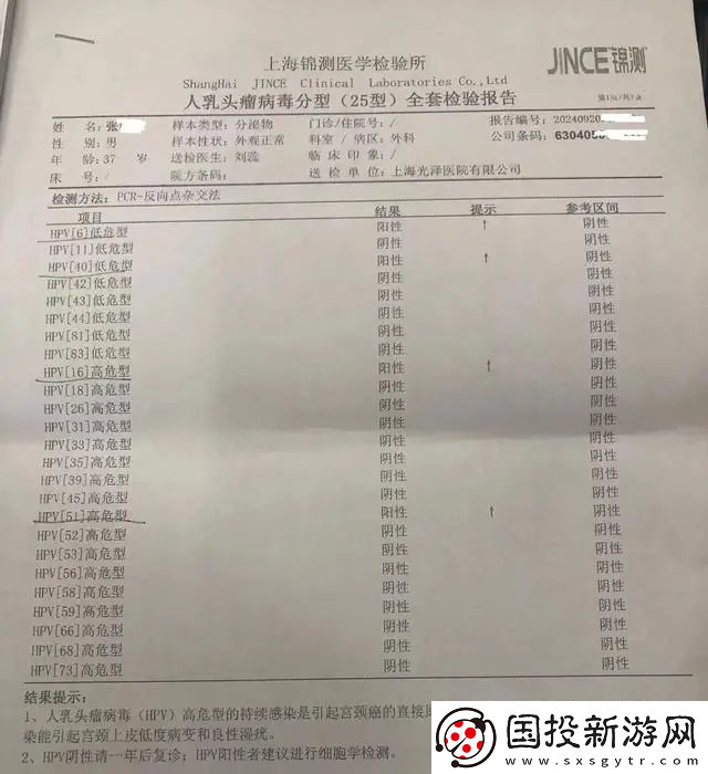 男子感染HPV在上海求醫(yī)-10天花光積蓄！換醫(yī)院復(fù)查后-震驚不已！