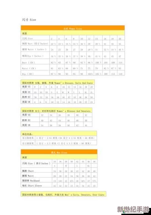 日本尺碼與歐美尺碼之間的差異及其對消費者選擇服裝的影響研究分析