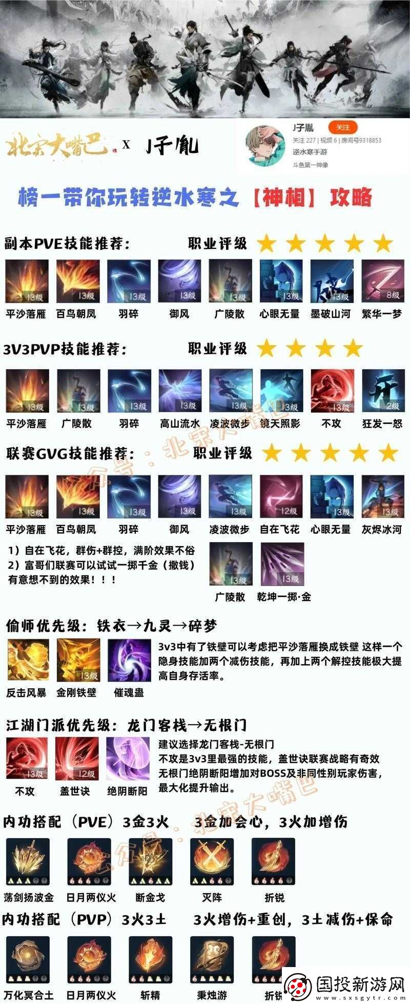 逆水寒職業(yè)詳解：全職業(yè)定位與技能分析攻略——角色定位及技能深度解讀助你成為游戲高手