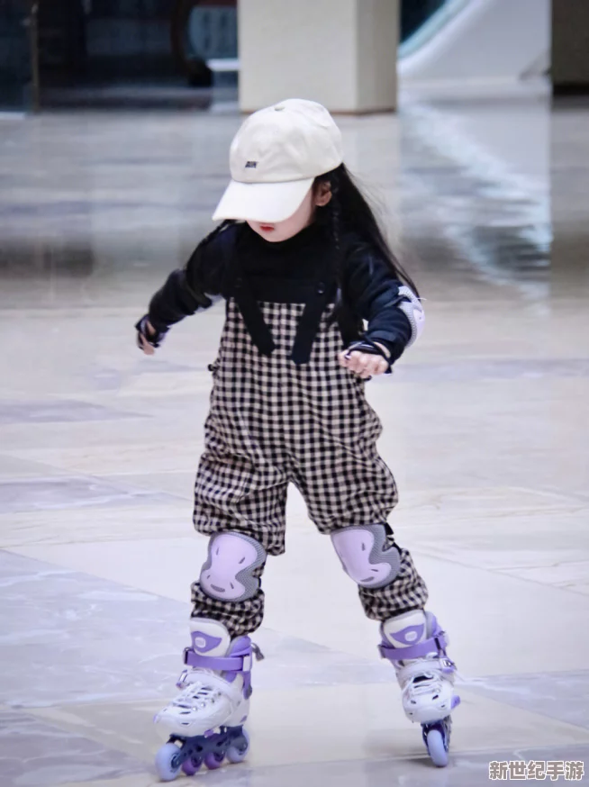 男生女生一起差差差輪滑鞋