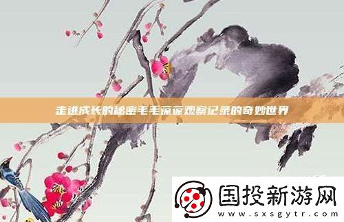 走進(jìn)成長(zhǎng)的秘密毛毛葆葆觀察記錄的奇妙世界