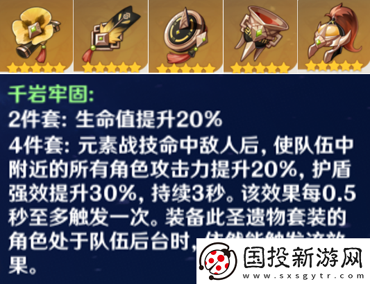 原神圣遺物套裝推薦