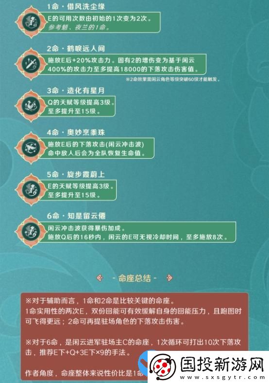 原神4.4版本閑云培養(yǎng)攻略大全