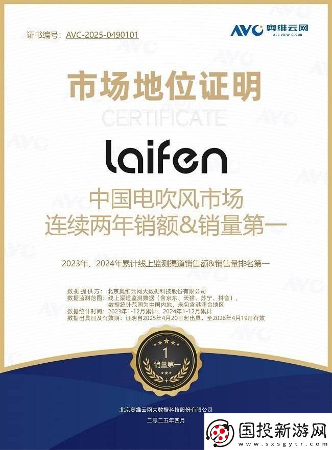 徠芬吹風(fēng)機(jī)連續(xù)兩年奪冠-國貨高端突破見證技術(shù)實(shí)力逆襲